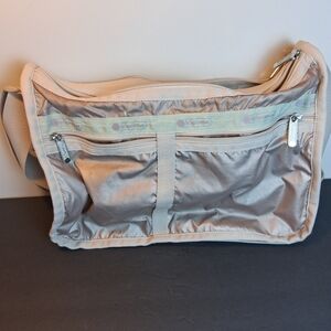 LeSportsac Light Gray Messenger Bag